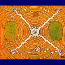 Aboriginal Art Canvas - D Mckenzie-Size:66x552 - A